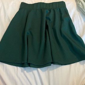 Green skirt